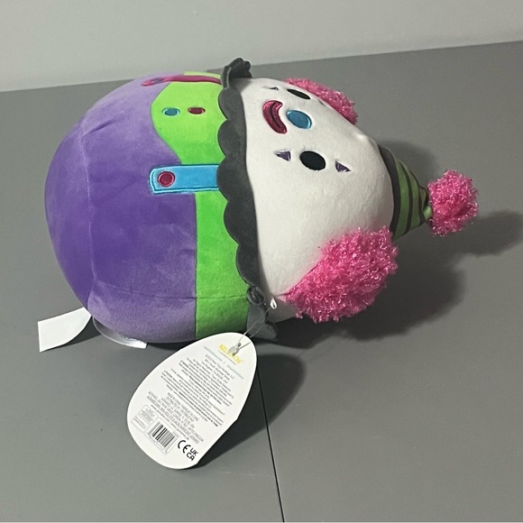 Squishmallow Umberto the Clown Blacklight Squad 8” NWT - Picture 4 of 14